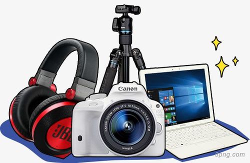 數碼產品電腦相機指耳機活動png素材透明免摳圖片-產品實物